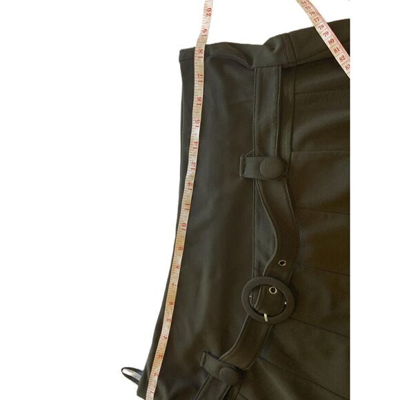 ModeLia Army Green Pleated Belt Loops Button Detail A-Line Skirt Size XXL - Picture 10 of 13